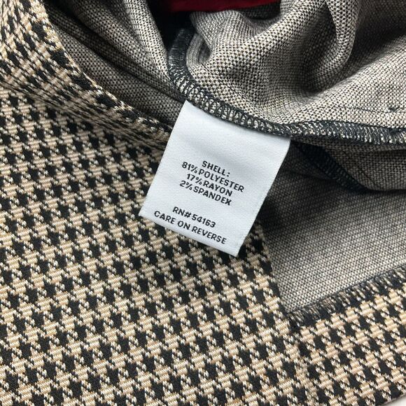 Tommy Hilfiger Womens Knit Blazer Houndstooth Professional Button Jacket Size 4 - Picture 8 of 10